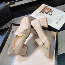 나루니 여성로퍼 하이힐로퍼 스퀘어토로퍼 벨트로퍼 미들힐로퍼 5cm 5cm로퍼