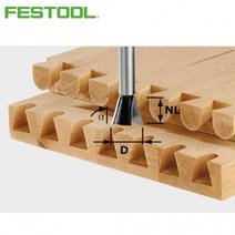 국내배송 페스툴 라우터비트 도브테일HS8 D20/26/10 491165, 1