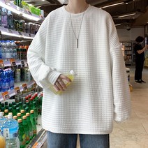 남성 오버핏 후드 티 집업 빅사이즈 맨투맨 2022 가을 라운드 넥 스웨터 느슨한 솔리드 패션 남여 의류 풀오버 여성