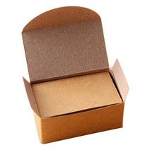 생일축하카드 팝업카드 메세지 세트100장 세트 빈티지 양면 빈 크래프트 종, 02 Kraft paper color