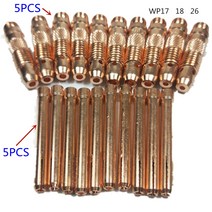 알곤 용접기 10pcs 아르곤 용접 tig 인버터 dc 장비 tig 텅스텐 콜릿 바디, [04] 2.4mm