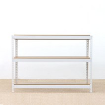 중량 작업대 스피드랙, 화이트 1500x400x900_3단