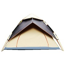 캠프타임 2 in 1 원터치 자동 텐트 HT-D3S, 3~4인용, 브라운