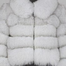 폭스퍼 리얼퍼 코트 양털 모피 경량 후드 스타일 소매 길이