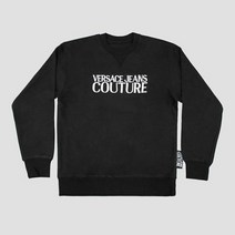 베르사체 베르사체진 COUTURE 자수 맨투맨 블랙 화이트 B7GVA7TG 30318 B7GVA7TE30318