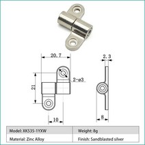 소형 토크 샤프트 힌지 플라스틱 프리 스톱 360 도 회전 마찰 포지셔닝 댐핑, [04] only small Right