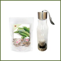 우리가족 건강차 작두콩차 60티백+전용물병 식이섬유 피로회복 면역력 혈액순환 위보호 환절기감기 국내산 작두콩 100% 대용량, 100개, 1.2g