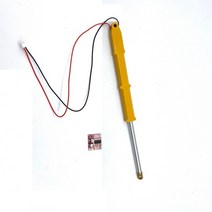 굴삭기버켓 n20 전기 펜 푸시 로드 푸시 로드 덤프 트럭 모델 액세서리 높은 모조 풀, 6v 90mm 풀메타