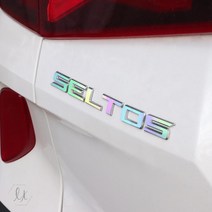 간지 셀토스 엠블럼 레터링 데칼 카본 홀로그램 DIY 스티커 포인트 필름 액세서리 용품, 헤어라인블랙