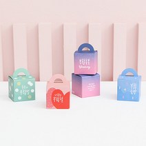 위드지저스 그레이스벨 부활절 1구 손잡이박스(10매) 4종 택1 ( 부활절달걀 부활절데코포장지 달걀쇼핑백), 2.하트612