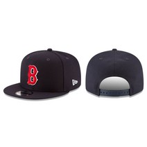 MLargeB - 보스턴 레드삭스 9FIFTY 조절식 스냅백 뉴에라 캡 네이비