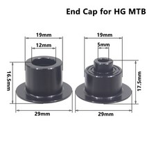 자전거 마이크로 스플라인 프리 허브 MTB 도로 컨버터 엔드 캡 어댑터 11/12 속도 MS HG DT 바디 드라이버 XD DT240/350121982, HG MTB End Cap, 1개