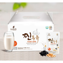 국산콩100% 전통맷돌방식 찐두유 190ml 32포, 32