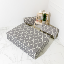 더푹 3단 접이식 매트리스 침대 메모리폼 3단 수면 매트 블랙에어폼