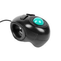 인체 공학적 디자인 디지털 무선 트랙볼 마우스 2.4GHz 손가락 사용 안드로이드 TV PC용 휴대용 광학 마우스 무소음마우스, 01 Wired Mini