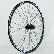 픽시휠셋 카본 보조 산악자전거바퀴 pasak mtb 뒷바퀴 26 27.5 인치 자전거 뒷바퀴 29er 32 구멍 디스크 브레이크 qr 9mm o.l.d 135mm 4 밀폐 밸브, 후면 26 blk 허브 블루