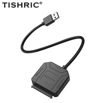 nvme어댑터 드라이버 포트 카드 TISHRIC 타입CUSB3.0SATA 22 핀 드라이브 케이블 컨버터 2.5 인치 외장형 HDD SSD 어댑터 USB 3.0Sata III 코드, USB3.0 TO SATA 22P