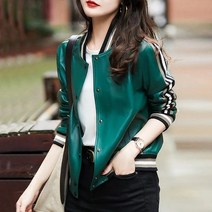 최신 캐주얼 스탠드 칼라 가죽 재킷 재킷