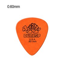입문용일렉기타 일렉기타 장범준기타 dunlop 418 tortoise 일렉트릭 기타 픽, 0.6mm 1개