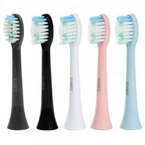 식스비 프리미엄 음파전동칫솔 전용 칫솔모(2EA), 일반형 그래파이트칫솔모2EA