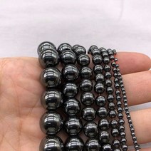 멍석 천연석 적철광 비즈 라운드 루즈 블랙 3mm 4mm 6mm 8mm 10mm 12mm DIY 목걸이 팔찌 쥬얼리 액세서리 만들기, [02] 3mm 120pcs beads, [01] Black