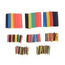 328 개/대 Sleeving 랩 와이어 자동차 전기 케이블 튜브 키트 열 수축 튜빙 폴리올레핀 8 크기 혼합 색상, 한개옵션0