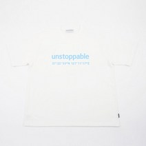 UNSTOPPABLE seoul 언스탑퍼블 반팔티 (화이트-스카이)
