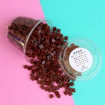 10mm 디폼 톡톡 멀티 블럭 대용량세트 도안 130여종, 10mm 리필 300개(브릭브라운)