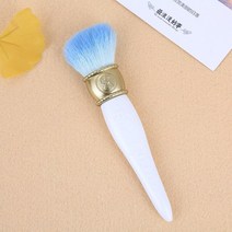 메이크업브러쉬 브러쉬세트 파우더브러쉬궁전 양각 패턴 파우더 블루 메이크업 브러쉬 스토리지 레트로 울, 한개옵션1, 03 blue-brush