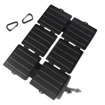 태양열집열판 태양광발전기 태양광패널 차량용 휴대용 야외 휴대 전화 배터리 충전을 접이식 태양 전지 패널 5v 듀얼 usb 유연한 방수 태양 전지판, 100w 550mm x 385mm