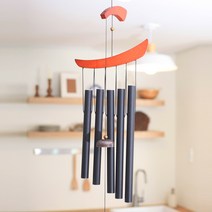 아름다운 멜로디 카페 식당 주택 인테리어 풍경 윈드차임, BLACK (무광 검정색)