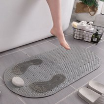 발각질제거 매트 지압발판 각질돌 욕실바닥 깔개 깔판, 욕실발씻는매트(회색)