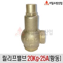 (서일소방)릴리프밸브 20Kg 25A (황동) 소방 과압방지, 1개