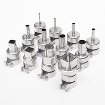 미니 차량용 소형 무선열풍기히팅건 히팅건 열풍기 Jiguoor 12pcs 3/4/5/6/7/8/10/12mm a1125 a1126 850 뜨거운 공기 납땜 스테이션 용 히트 건 노, 없음