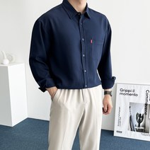 데일트 남자 빅사이즈 링클프리 스판 오버핏 셔츠 남방