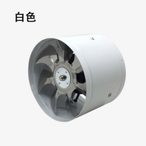 A047 고속 환풍기 환기팬 배기팬 덕트 팬 화장실 주방 공장 산업현장 원형 8인치 양방향 설치, 단품 화이트