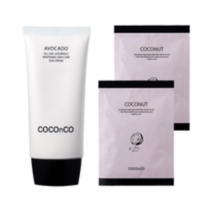 코코앤코 톤업 선크림50ml (마스크팩2장증정) 올인원선크림 톤보정선크림, 4개