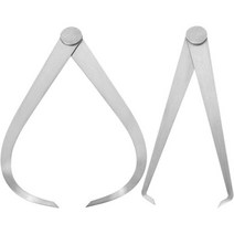 uxcell 내부 외부 캘리퍼 스테인리스 스틸 단단한 마찰 조인트 측정 도구 1쌍, 8-inch