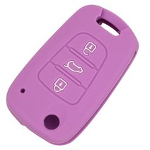 자동차키 원격 3 버튼 접이식 플리드 자동차 키 케이스 커버 기아 리오 k2 k5 sportage sorento 홀더, 04 purple_03 For Kia