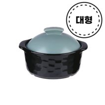 국산 무균열 뚝배기 전골 김치찌개 대형 세라믹팟 찜기 16.5cm, 무균열 뚝배기 대형(16.5cm)