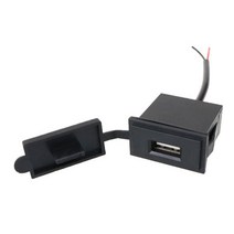오토바이 자동차 충전기 USB 포트 범용 자동 어댑터 방수 12-24V 2.4a