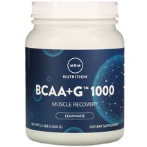 MRM 뉴트리션 BCAA+G 1000 레몬에이드 1000g 아미노산 비타민B6 L류신 L발린 L아이소류신 L글루타민
