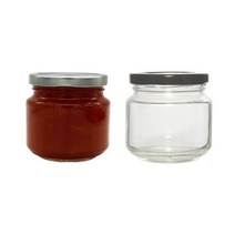 [유리병] 유리쨈병250 1개 250ml, 빨간마개