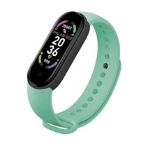 스마트워치 헬스워치 웨어러블 m6 smart watch men 피트니스 트래커 시계 heart rate health monitor watch for men smart band, 네온