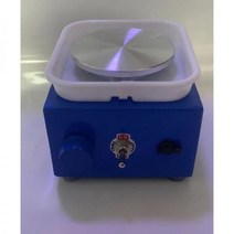도자기 전동 전기 물레 심봉대 가정용 석고판 도예 회전 DIY 도판기 인버터 조소 도예용품, 어린이 전자 장난감_도예슬래핑기 | 블루플러그인형수대야