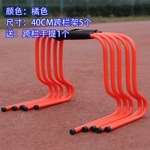 축구 농구 체력 훈련 용품 민감한 허들 가드 가벼운 체크 트레이닝 리프트 운동 기구 지지, 14 40CM【오렌지】허들5개+허들提手1