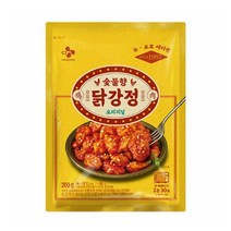 CJ더마켓 닭튀김 튀김류 술안주 혼밥 캠핑 탑티어 숯불향 닭강정 닭강정 순살 후라이드 양념 숯불 200G 2개, 30세트