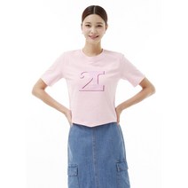 [정품] 잇미샤 밑단 삼각 프린트 티셔츠 (ITN3WTS120)