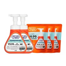 하이지아 핸드워시 385ml 용기 x 2개 + 350ml 리필 x 3개(향 선택), 유칼립투스향