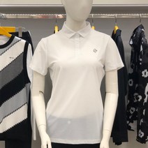 루이까스텔 여성 이태리소재 메쉬 제원단에리 티셔츠_3FTTS496W